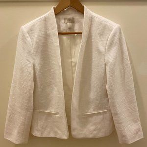 Ann Taylor Loft white blazer size 12
